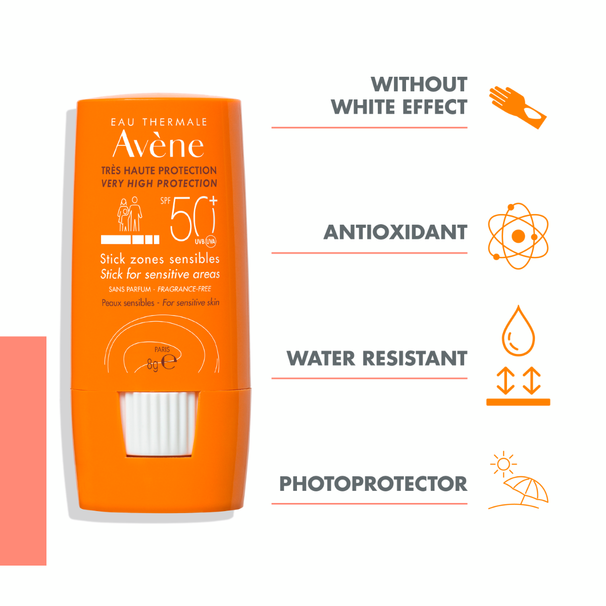 AVENE SUN PÄIKESEKAITSEPULK SPF50+ 8G - Изображение товара 2
