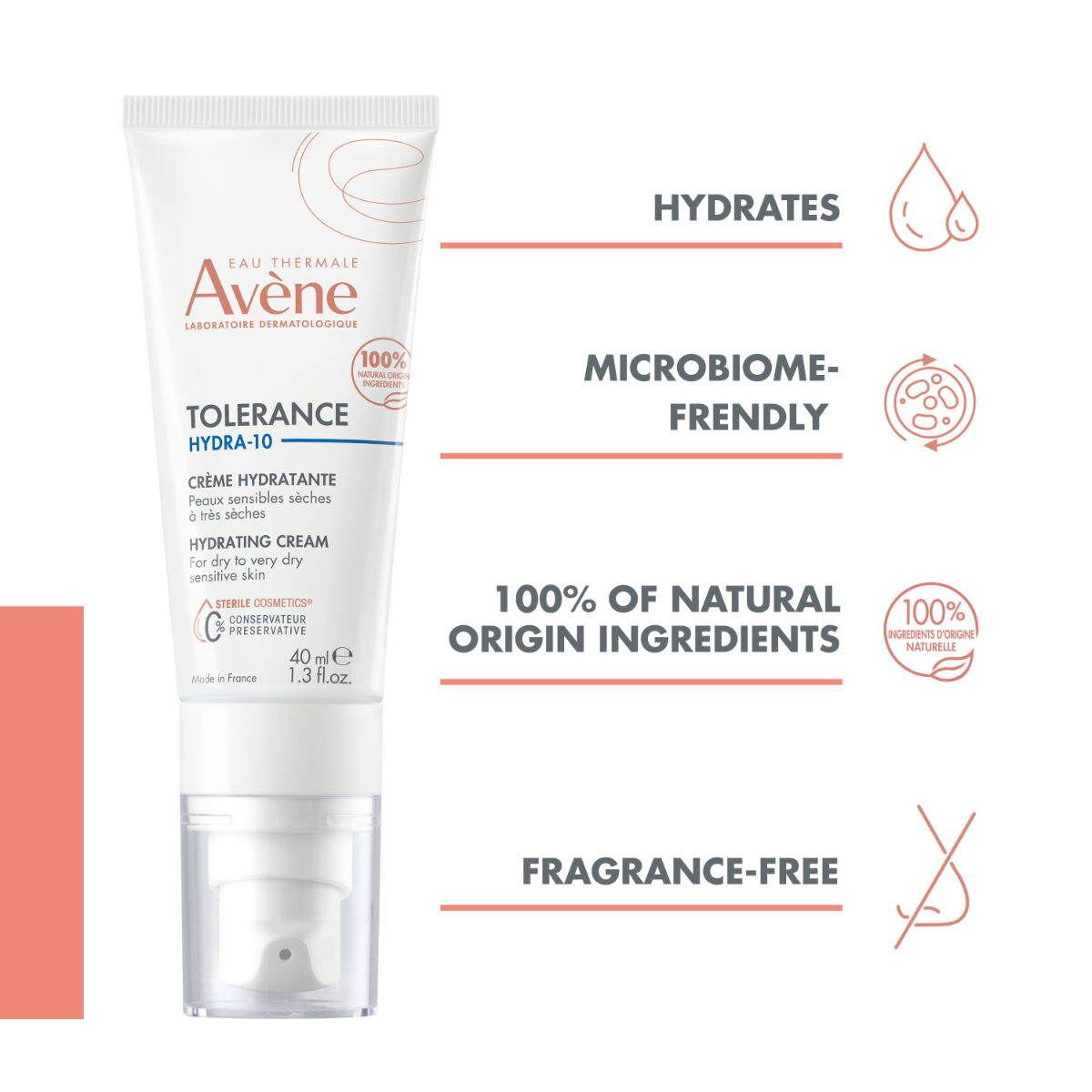 AVENE TOLERANCE HYDRA10 KREEM NIISUTAV 40ML - Изображение товара 3