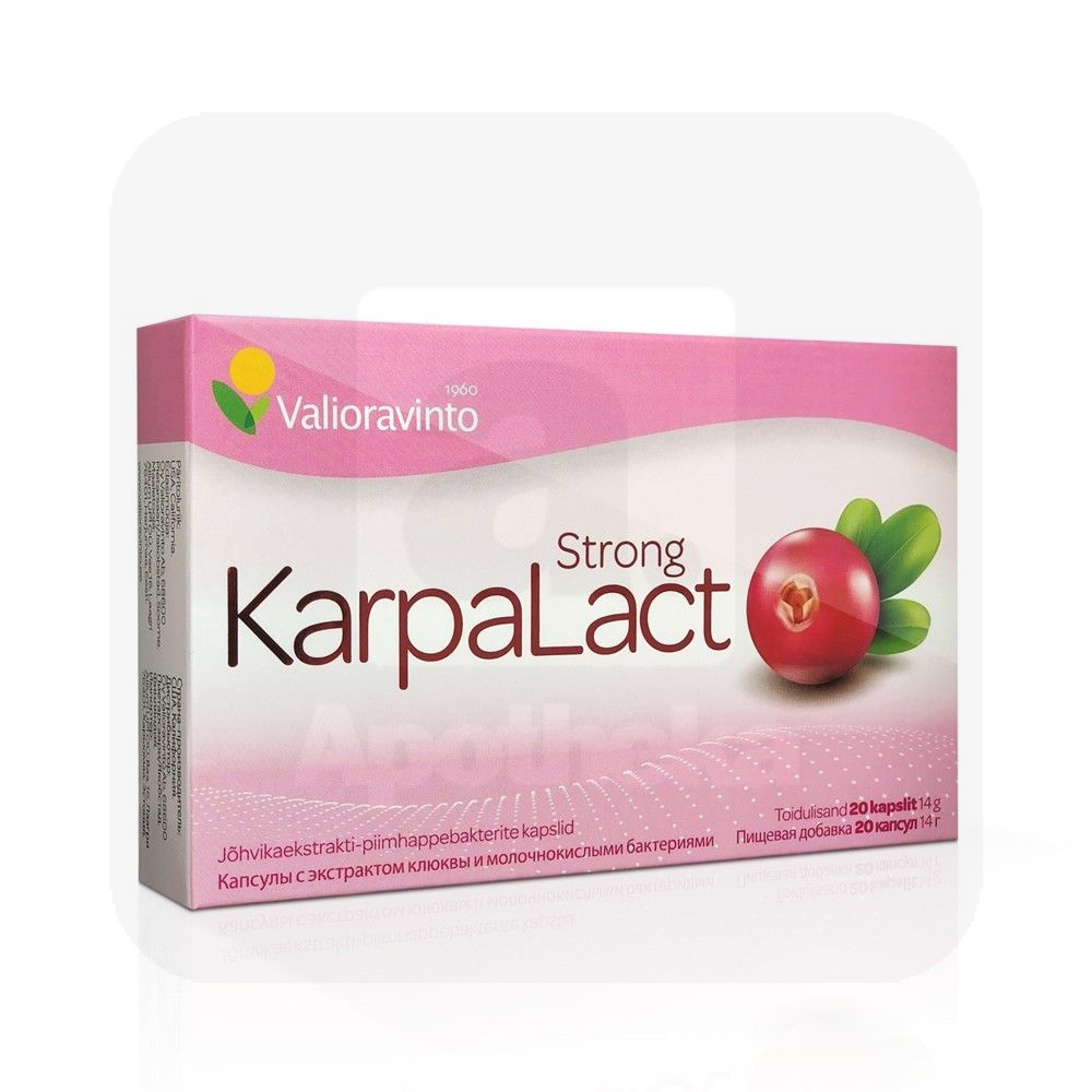 KARPALACT STRONG CAPS N20 JÕHVIKAD+PIIMHAPPEBAKTERID