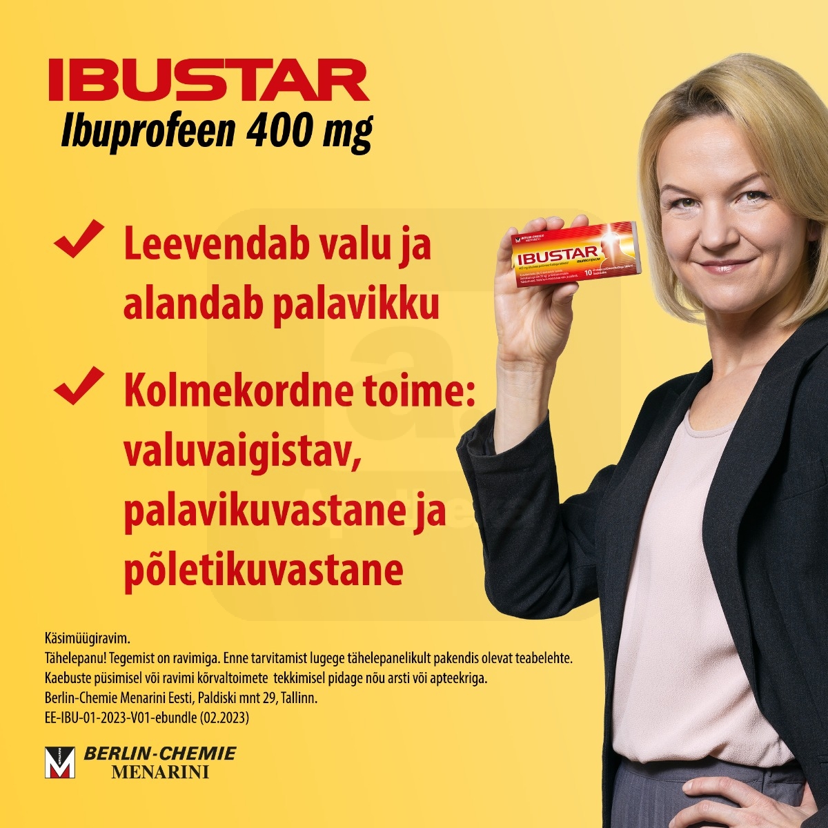 IBUSTAR TBL 400MG N30