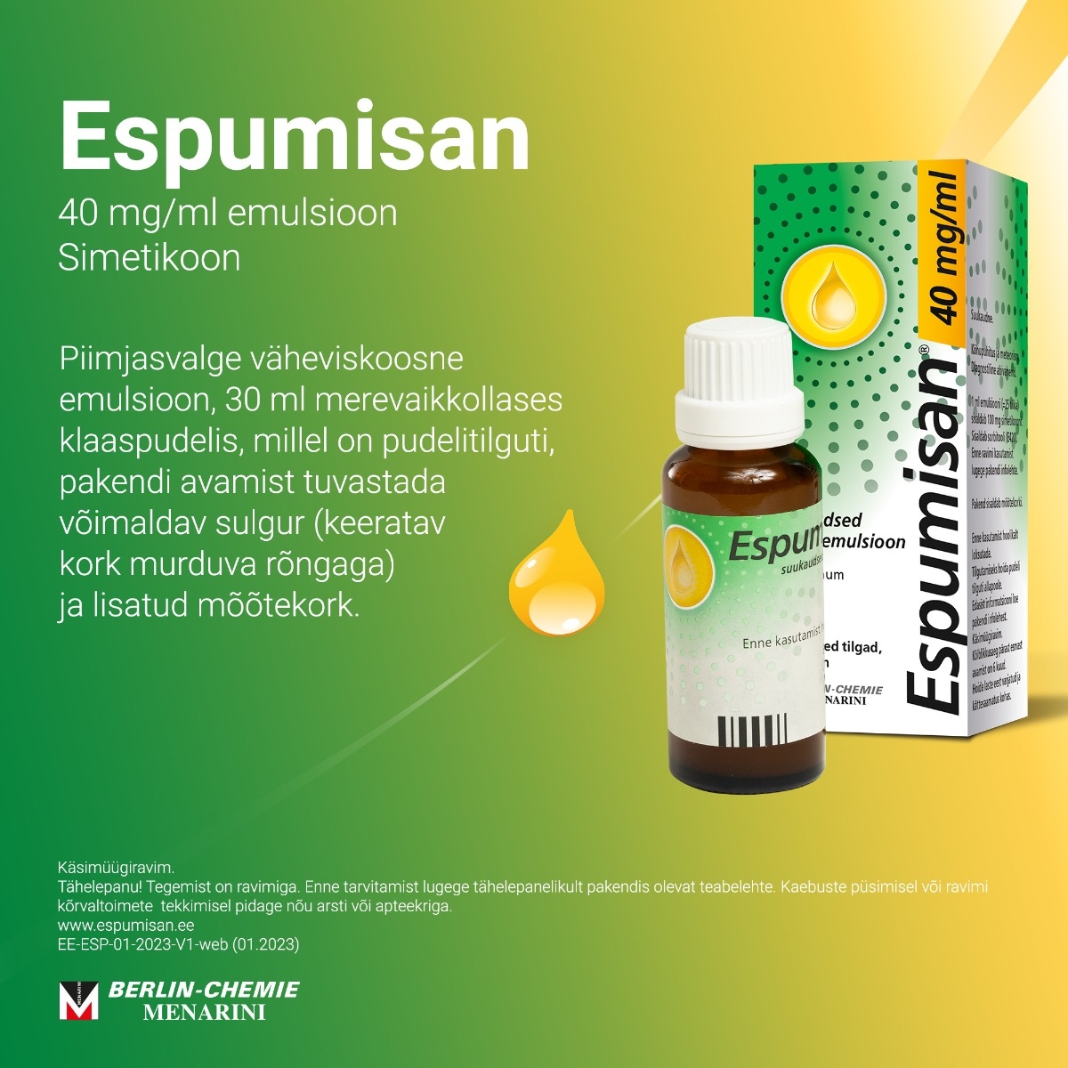 ESPUMISAN L EMULSIOON 40MG/ML 30ML - Изображение товара 2