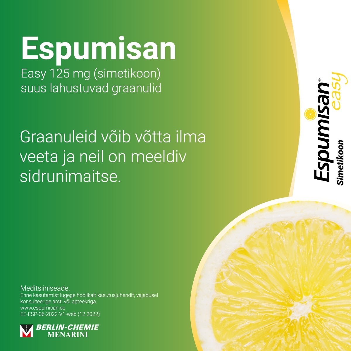 ESPUMISAN EASY SUUS LAH GRAANULID 125MG N14 - Изображение товара 3