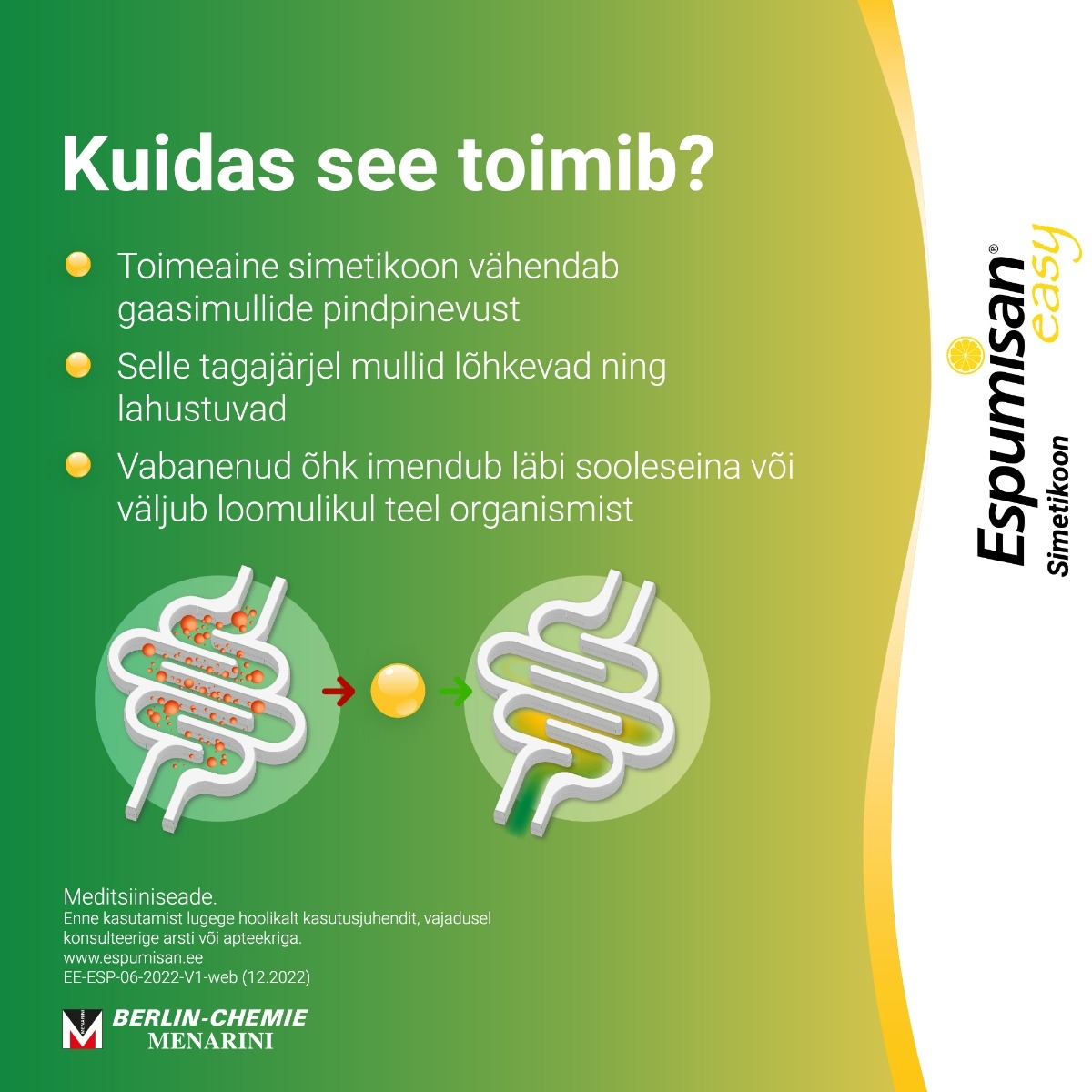 ESPUMISAN EASY SUUS LAH GRAANULID 125MG N14 - Изображение товара 4