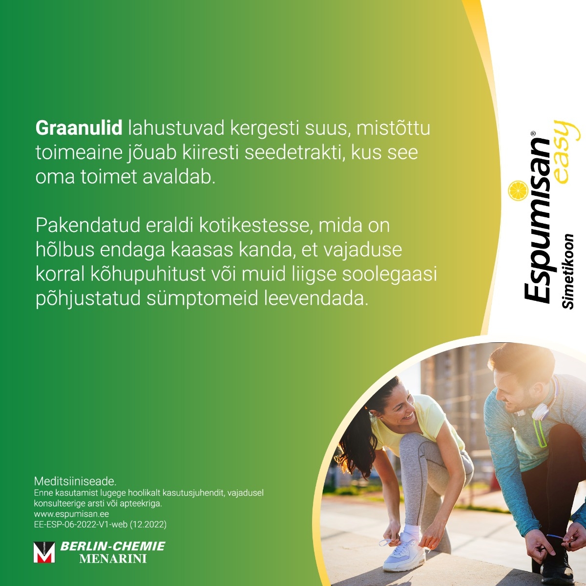 ESPUMISAN EASY SUUS LAH GRAANULID 125MG N14 - Изображение товара 5