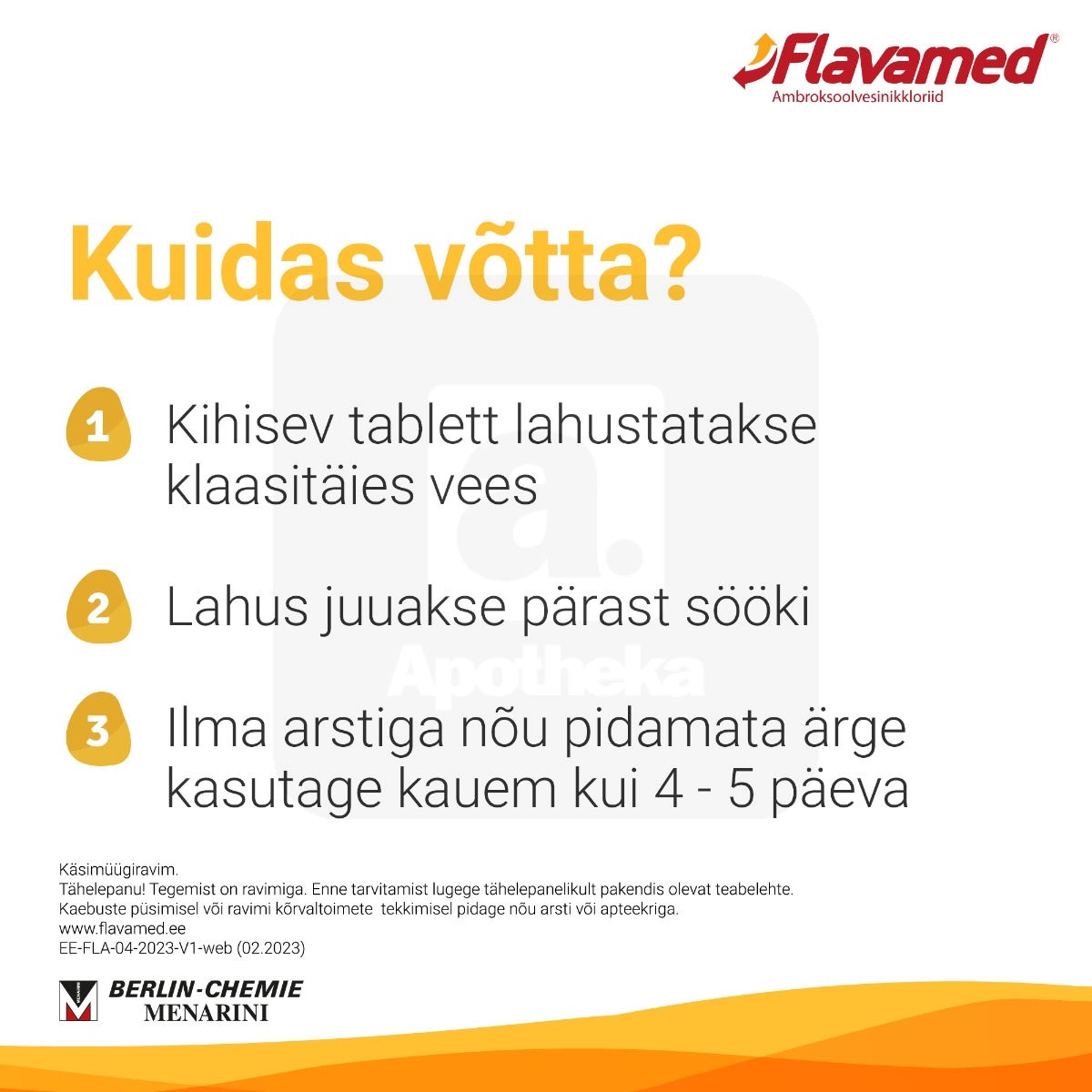 FLAVAMED 60MG KIHISEV TBL 60MG N10 - Изображение товара 4