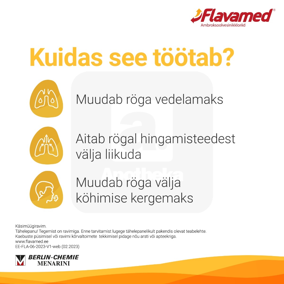 FLAVAMED FORTE SUUKAUDNE LAHUS 6MG/ML 100ML - Изображение товара 3