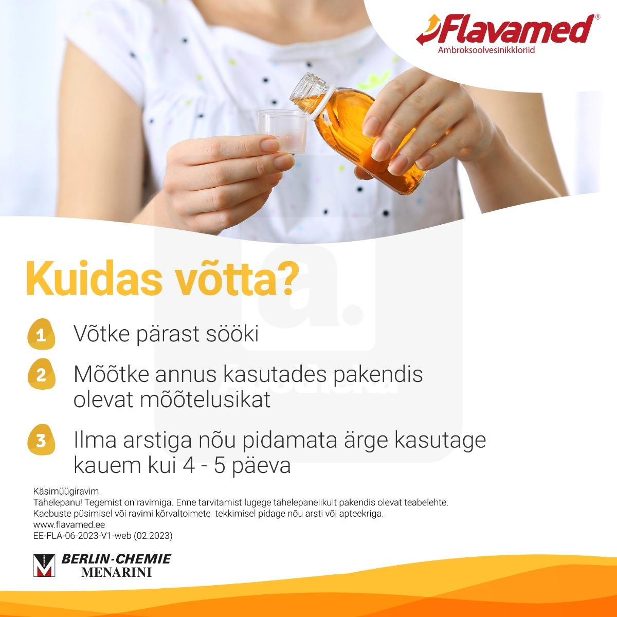 FLAVAMED FORTE SUUKAUDNE LAHUS 6MG/ML 100ML - Изображение товара 5