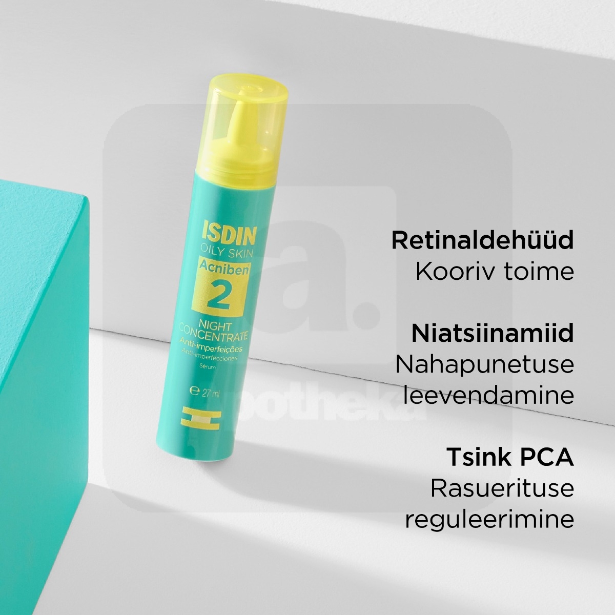 ISDIN ACNIBEN ÖÖSEERUM 27ML - Изображение товара 2