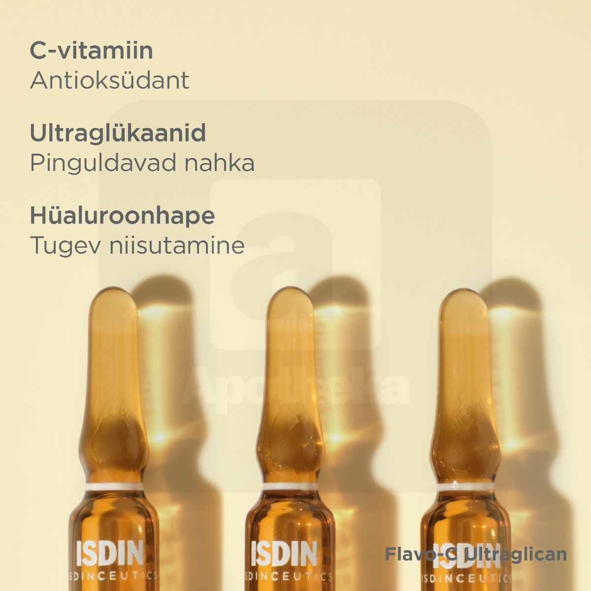 ISDIN FLAVO-C AMPULLID ULTRAGLICAN 2ML N10 - Изображение товара 2