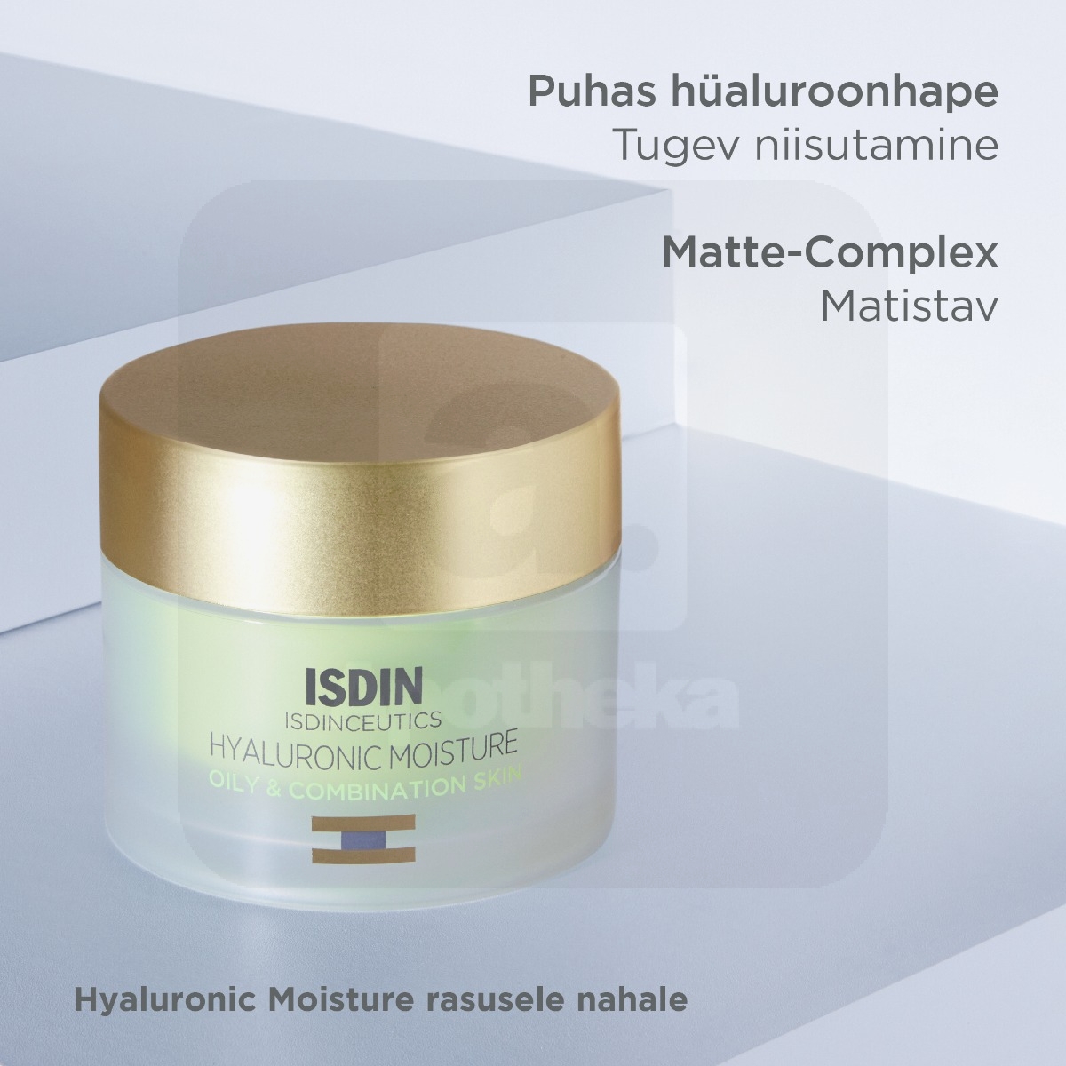 ISDIN NÄOKREEM HÜALUROONHAPPEGA RASUSELE NAHALE 50G TÄITEPAKEND - Изображение товара 2