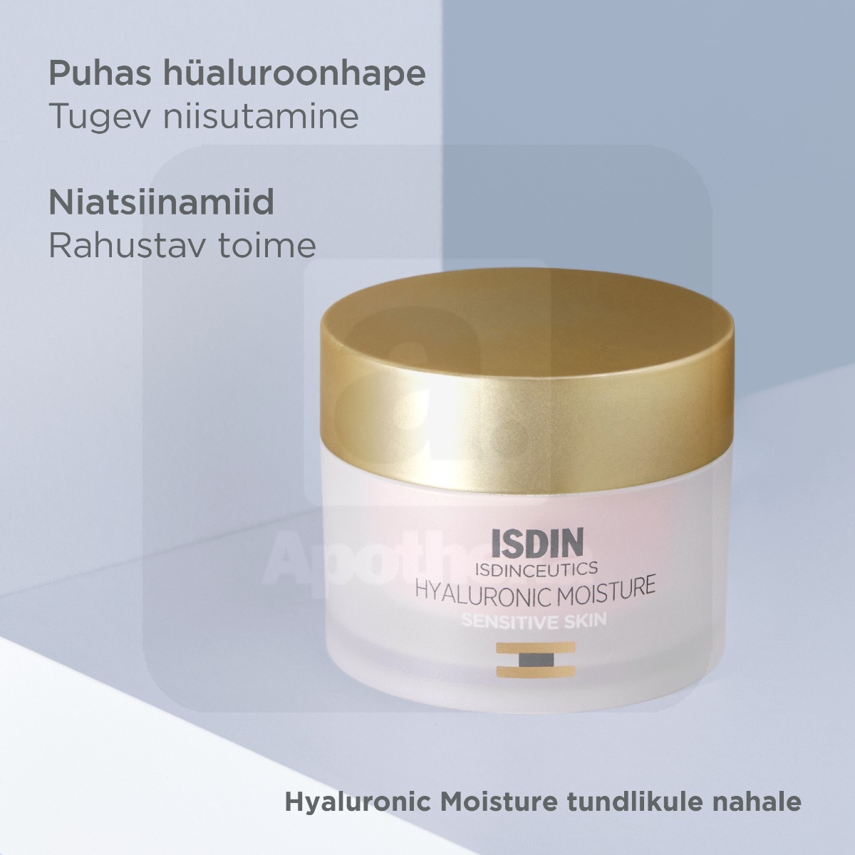 ISDIN NÄOKREEM HÜALUROONHAPPEGA TUNDLIKULE NAHALE 50G - Изображение товара 3