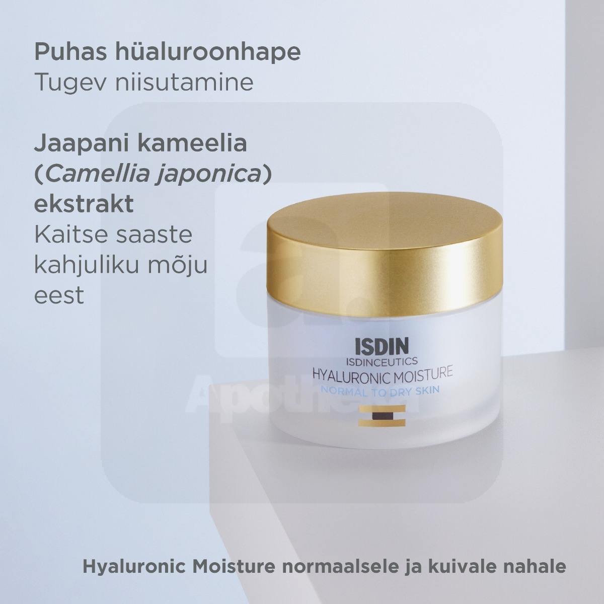 ISDIN NÄOKREEM HÜALUROONHAPPEGA NORM. JA KUIV. NAHALE 50G TÄITEPAKEND - Изображение товара 2