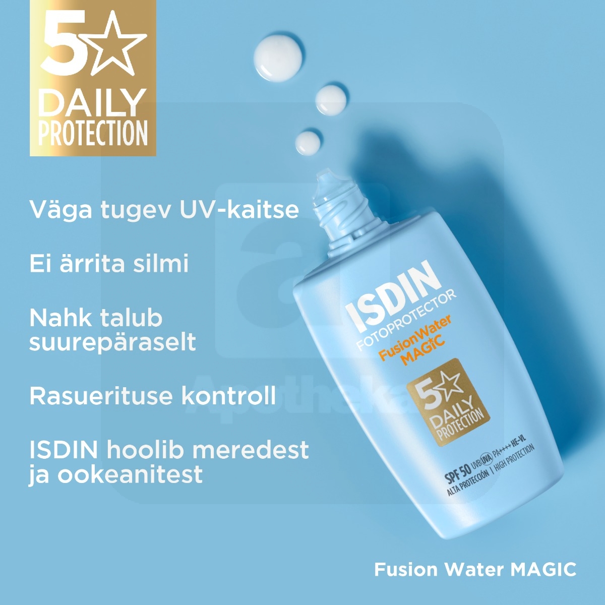ISDIN SUN PÄIKESEKAITSEEMULSIOON MAGIC NÄOLE SPF50 50ML - Изображение товара 2
