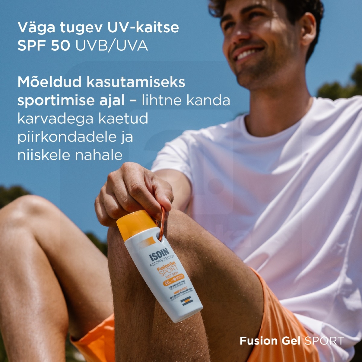 ISDIN SUN PÄIKSEKAITSEGEEL-KREEM SPORT SPF50 100ML - Изображение товара 2