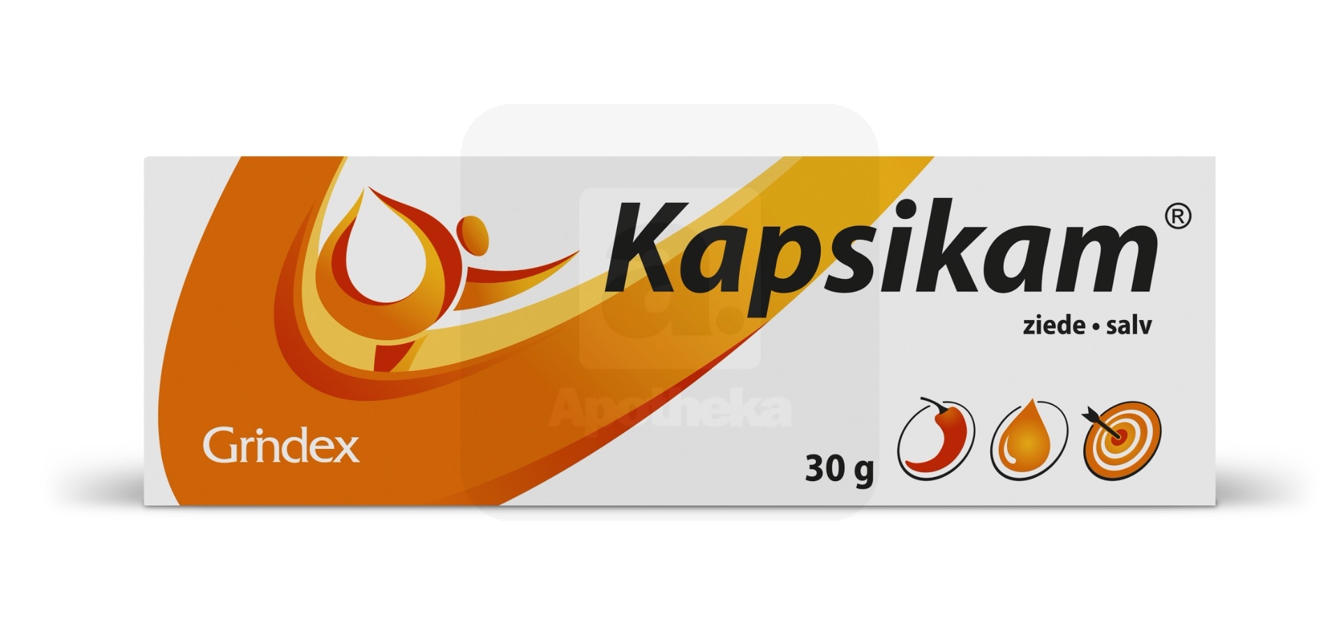 KAPSIKAM SALV 20MG+2MG+30MG+30MG+50MG/G 30G - Изображение товара 3
