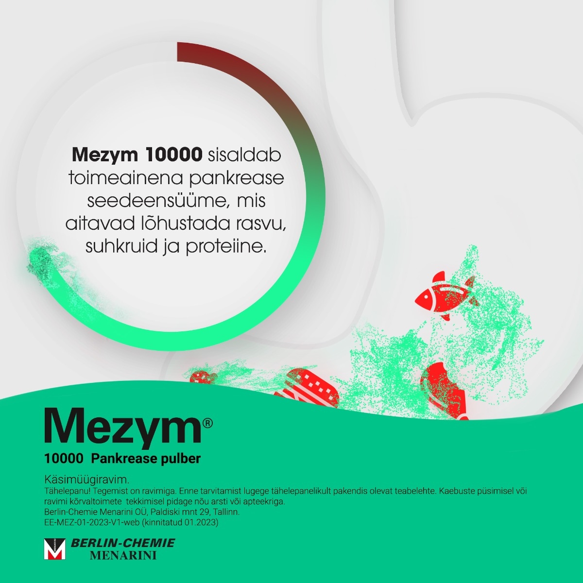 MEZYM 10 000 TBL 10000+7500+375TÜ N10 GASTRORESISTENTNE - Изображение товара 4