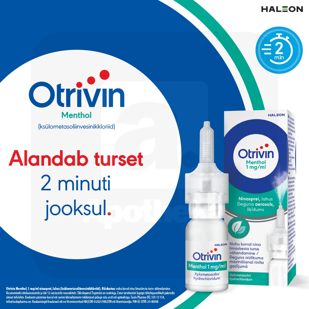 OTRIVIN MENTHOL NINASPREI 1MG/ML 10ML - Изображение товара 2