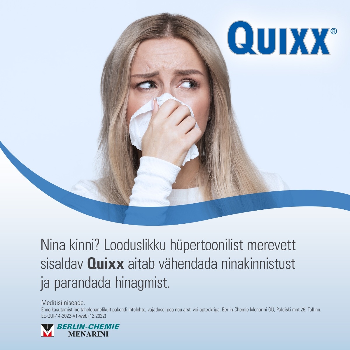 QUIXX NASAL SPRAY 30ML HÜPERTOONILINE - Изображение товара 3