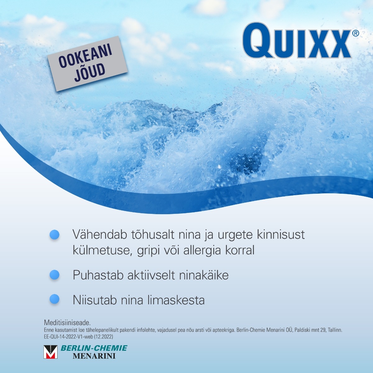QUIXX NASAL SPRAY 30ML HÜPERTOONILINE - Изображение товара 4