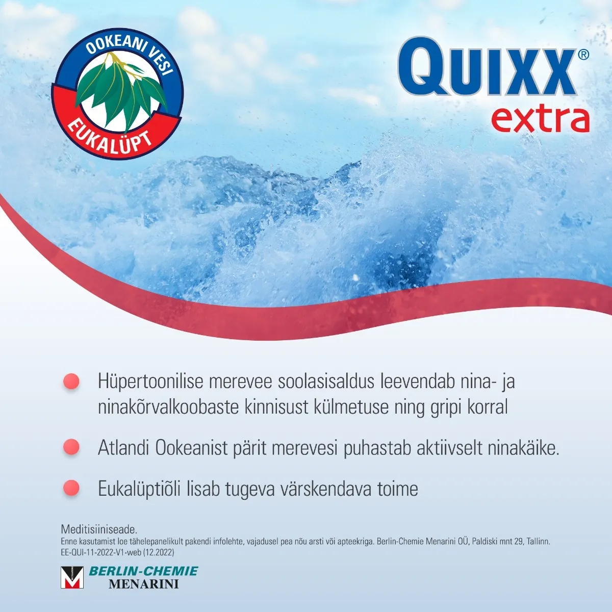 QUIXX EXTRA NASAL SPRAY 30ML HÜPERTOONILINE