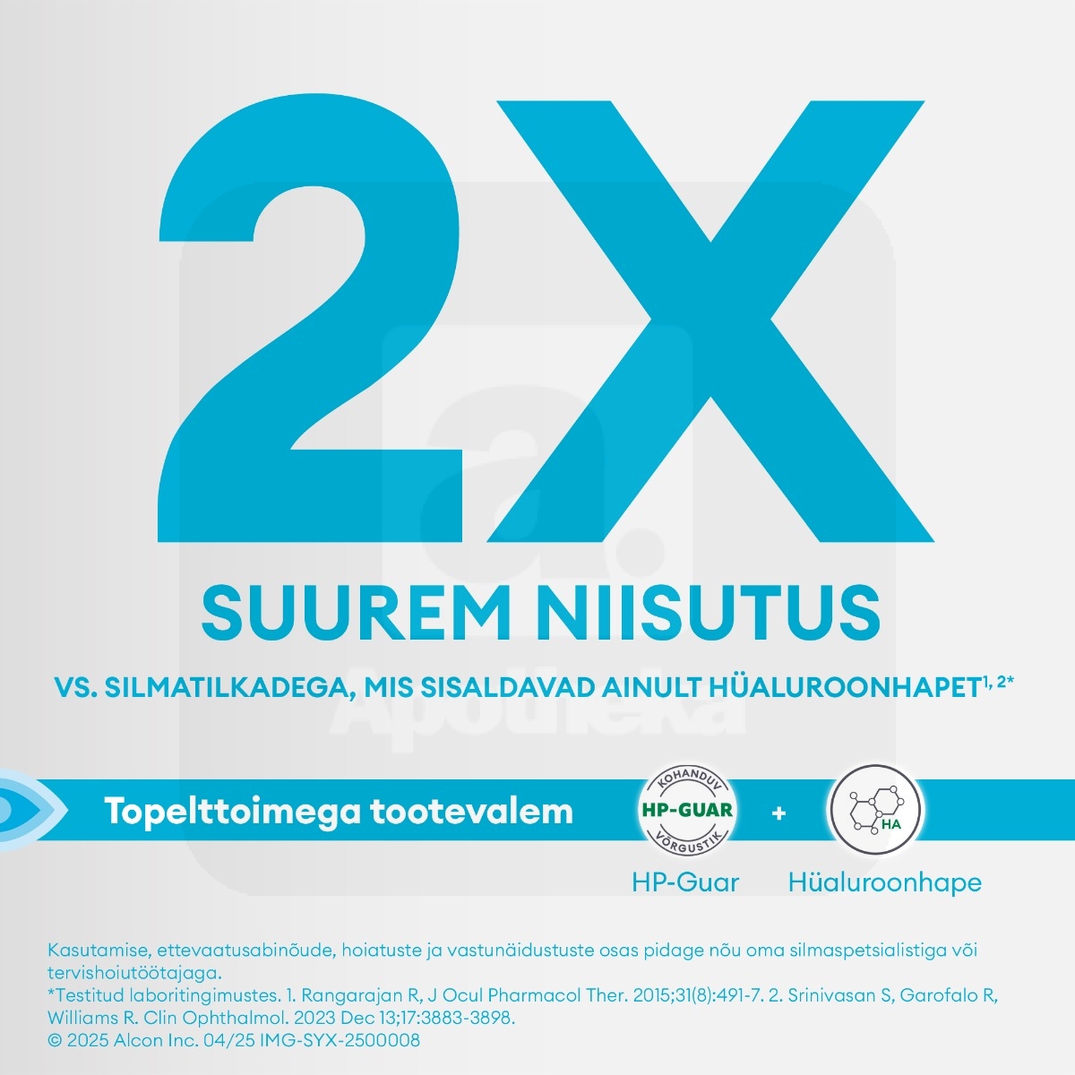 SYSTANE HYDRATION NIISUTAVAD SILMATILGAD SÄILITUSAINETA 10ML - Изображение товара 5
